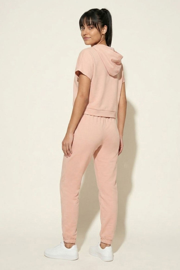 Zivame Athleisure Hooded Sweatshirt - Peachy Keen — image 4